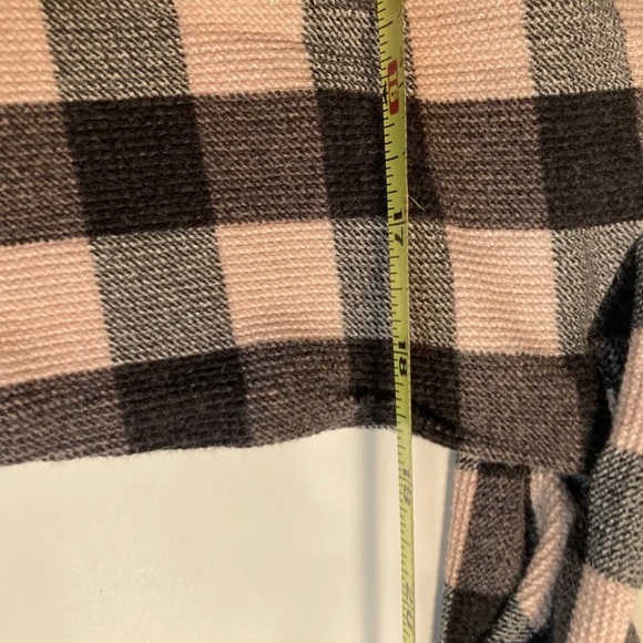 Victoria secret Womens pink black plaid thermal Pajama set small - Picture 2 of 2